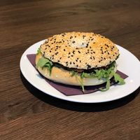 Bagel -  “Salmon” at Forky's - Jakubské Nam. in Brno