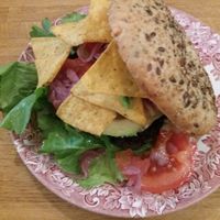 Speedy Gonzales burger with bean pattie at Video Video in Copenhagen