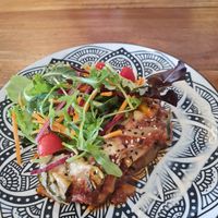 Vegan lasagne at The Alkaline Cafe in Albany