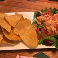 hummus plate at Bullwinkle's Saloon & Eatery in West Yellowstone