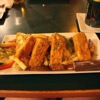 Curried Tofu at Bullwinkle's Saloon & Eatery in West Yellowstone