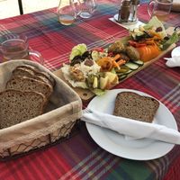 Vegane brettljause at Bioweingut Otto Knaus in Sulztal