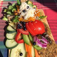 vegan brettljause at Bioweingut Otto Knaus in Sulztal