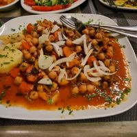 Chickpeas at Kellari in Crete