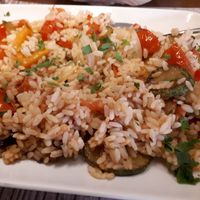 Fred rice with vegetable at Kellari in Crete