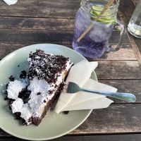 Banana Chocolate Cake with lavender lemonade   at Pfefferminzje in Koblenz