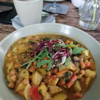 Veganer Kichererbseneintopf at Pfefferminzje in Koblenz