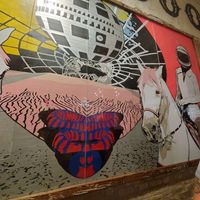 Tape Art at Voodoo Doughnuts - E 6th St in Austin