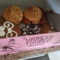 Variety of deliciousness at Voodoo Doughnuts - E 6th St in Austin