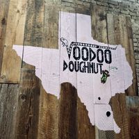 Their logo  at Voodoo Doughnuts - E 6th St in Austin