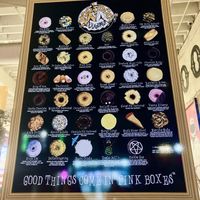 Options (not all of these were their vegan options but I still snapped a pic since it looked cool)  at Voodoo Doughnuts - E 6th St in Austin