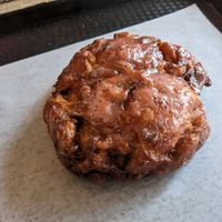Vegan apple fritter at Voodoo Doughnuts - E 6th St in Austin