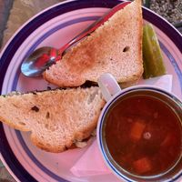 Vegan grilled veggie sandwich at Beautiful Day Cafe in Wichita
