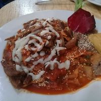 Chilaquiles con fajitas at Mi Dulce Jacalito in Mexico City