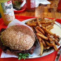 Lappland cheese burger at Yellow Sunshine in Berlin