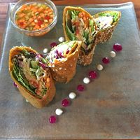 Raw wraps at Fresh in Ubud