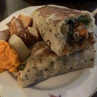 Seitan wrap at Vegan Wraps in Montevideo