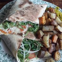 Cheese wrap at Vegan Wraps in Montevideo