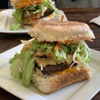 Delicious seitan chivito  at Vegan Wraps in Montevideo