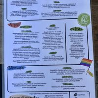 Menu at Vegan Wraps in Montevideo