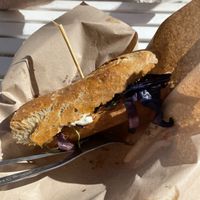 Half eaten!  at H2O Juice Bar & Vegan Cafe in Fuerteventura