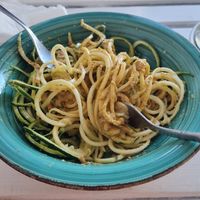 Zucchini Spag at H2O Juice Bar & Vegan Cafe in Fuerteventura
