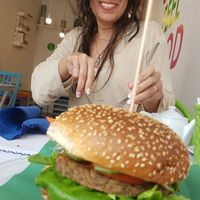 Best Vegan burger  :) at H2O Juice Bar & Vegan Cafe in Fuerteventura