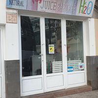 Outside at H2O Juice Bar & Vegan Cafe in Fuerteventura