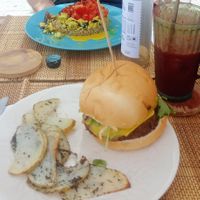 Scrambled tofu, rice and vegetables at H2O Juice Bar & Vegan Cafe in Fuerteventura
