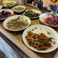 Part of buffet  at Oma Jamu in Canggu