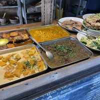 Part of buffet  at Oma Jamu in Canggu