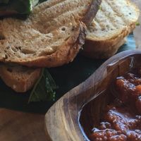 Basil sandwich, fair enough  at Oma Jamu in Canggu