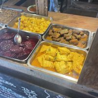 Different dishes but nothing was to my liking    at Oma Jamu in Canggu