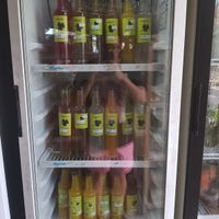 Variety of selfmade lemonades and drinks at Oma Jamu in Canggu