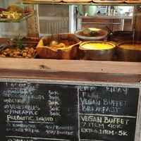 food set-up at Oma Jamu in Canggu