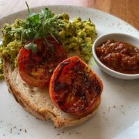 Scrambled tofu at Power Plant Cafe in Templestowe
