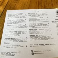 Menu  at Power Plant Cafe in Templestowe