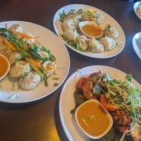 Paneer momos, tandoori momos, veg momos at Aniyor Vegetarian Restaurant in Kathmandu