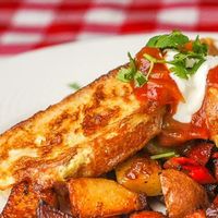 Tofu chilly, barbecued and tossed  in tongue-tingling sauces alongwith capsicum, onions and tomato at Aniyor Vegetarian Restaurant in Kathmandu