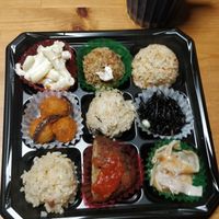 As of 10/2024 the No.1 most popular bento on offer. at Evah Dining Macrobiotic - JR Hakata in Fukuoka