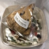 Taco rice box and cinnamon carob scone  at Evah Dining Macrobiotic - JR Hakata in Fukuoka