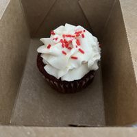 Vegan Cupcake of the day- red velvett  at InfusionTea in Orlando