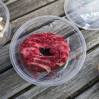 Red velvet donut at Vitality Juicery in Dublin