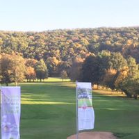 Blick auf den Golfplatz at Restaurant Pizzeria Ambiente in Bad Kissingen