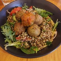 Falafals salad at Sticcado Cafe in Yarragon