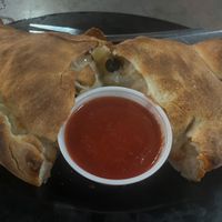 Vegan calzone   at Pizza Madness in Canon City