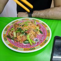 Singapore noodles with mock char siu at Wonder Chef's Veggie in Kuala Lumpur