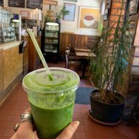 This was a very good smoothie! at Meme's Healthy Nibbles in Brooklyn