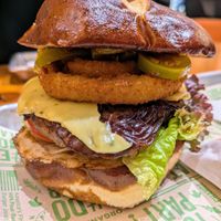 Western burger at Next Level Veggie Grill - Hawthorne in Portland