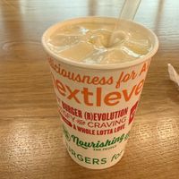 Orange Creamsicle milkshake (choice of soy, coconut, or both)  at Next Level Veggie Grill - Hawthorne in Portland